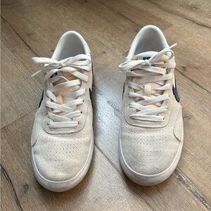 Nike SB Heritage Vulc White Deep Royal Blue Men's White and Navy Suede Sneakers